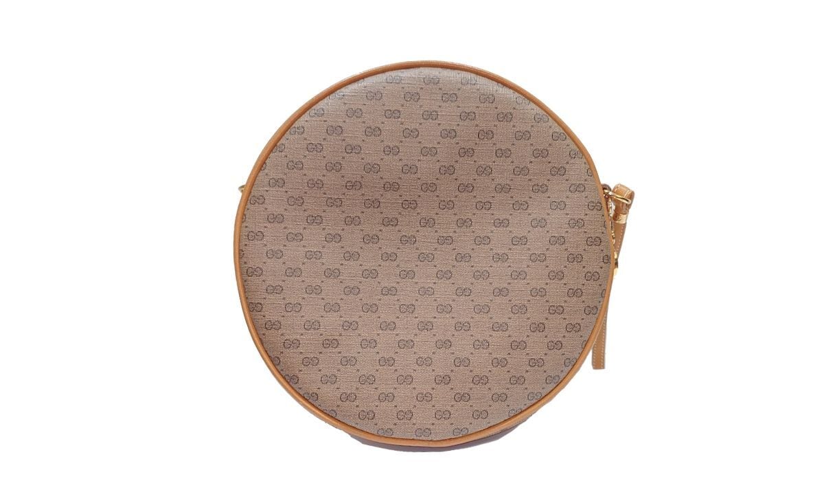 ヴィンテージ GUCCI グッチ マイクロGG 丸型 ショルダーバッグ クロス