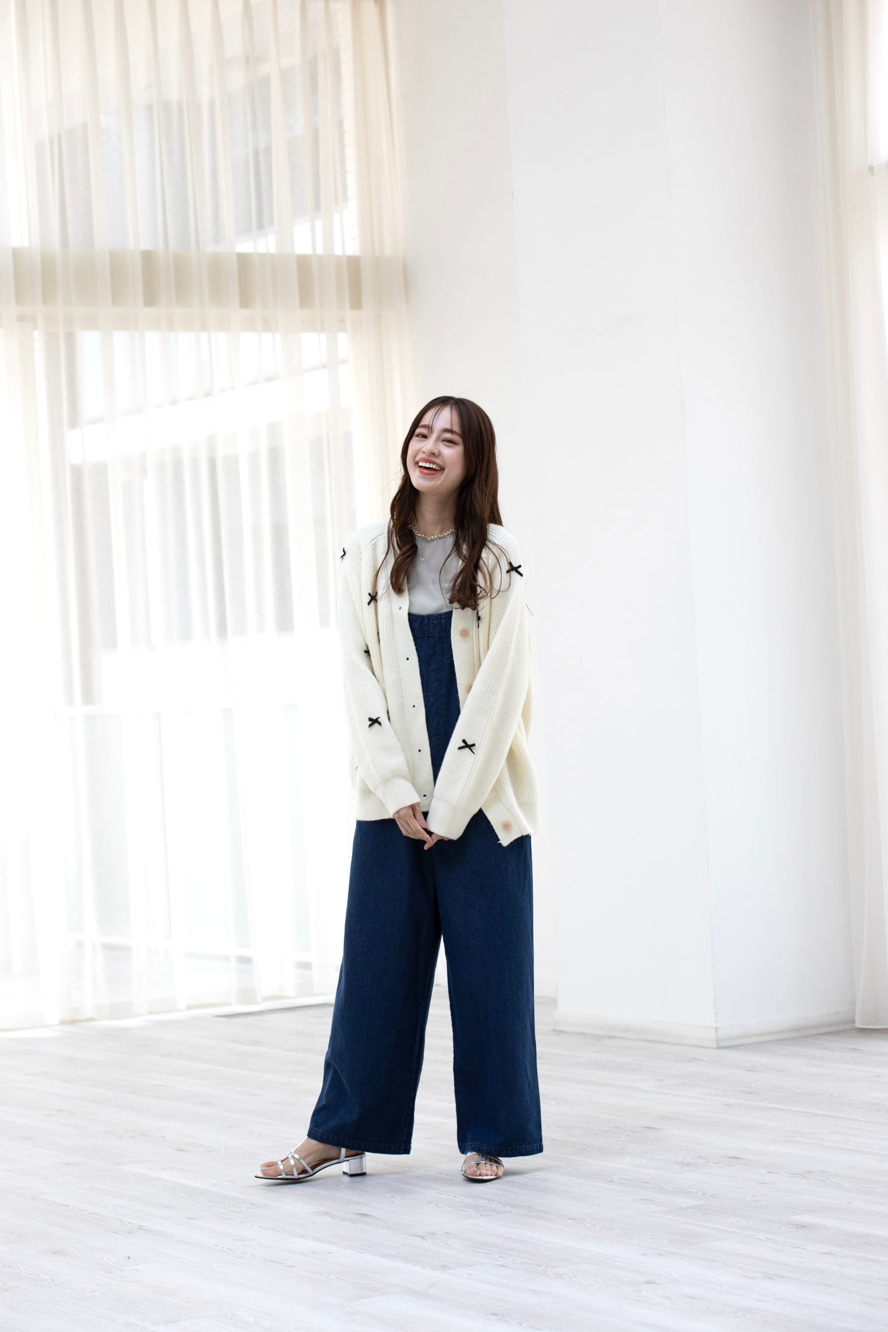 natural denim salopette | mite