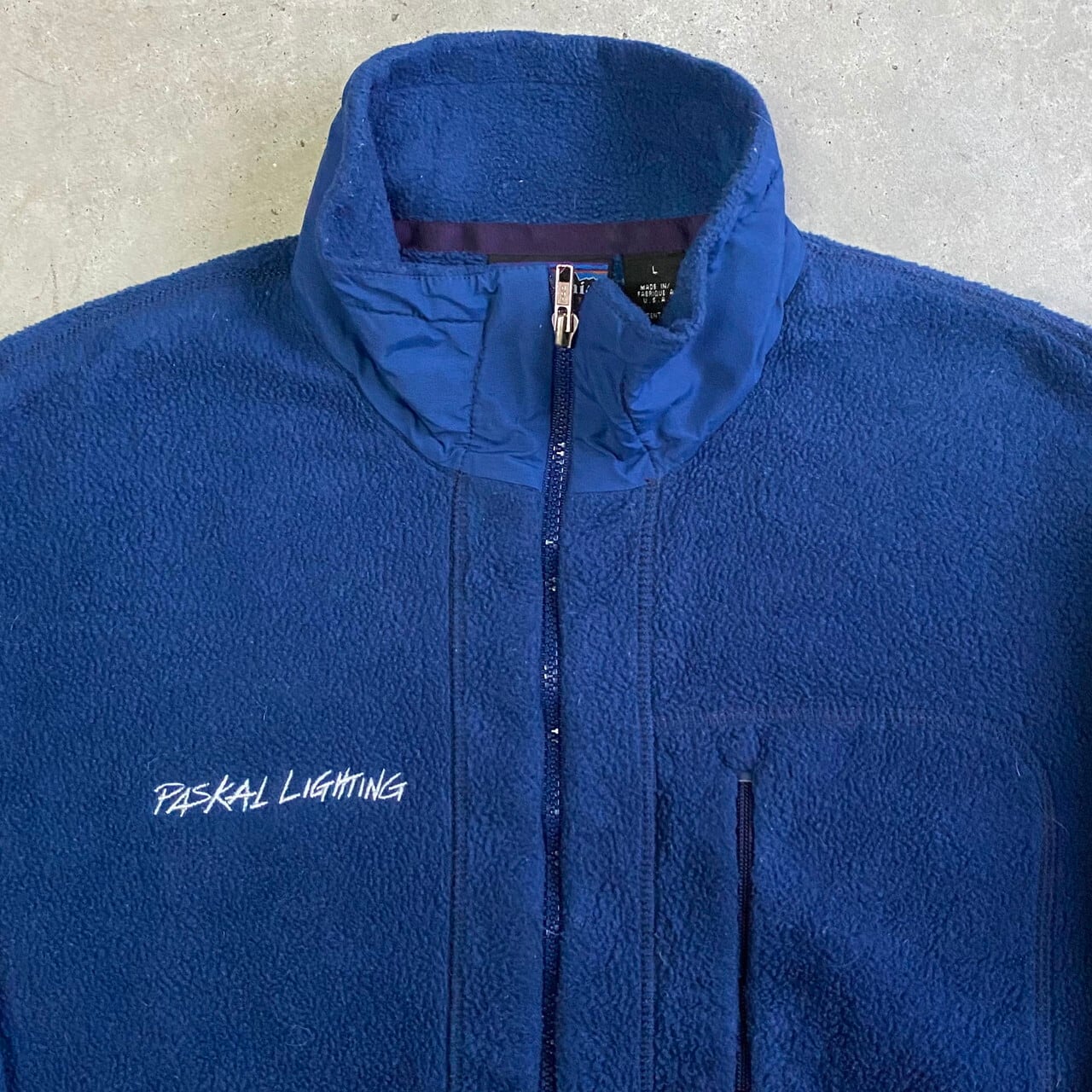 96年製 USA製 patagonia パタゴニア 企業ロゴ刺繍 フルジップ シンチラ