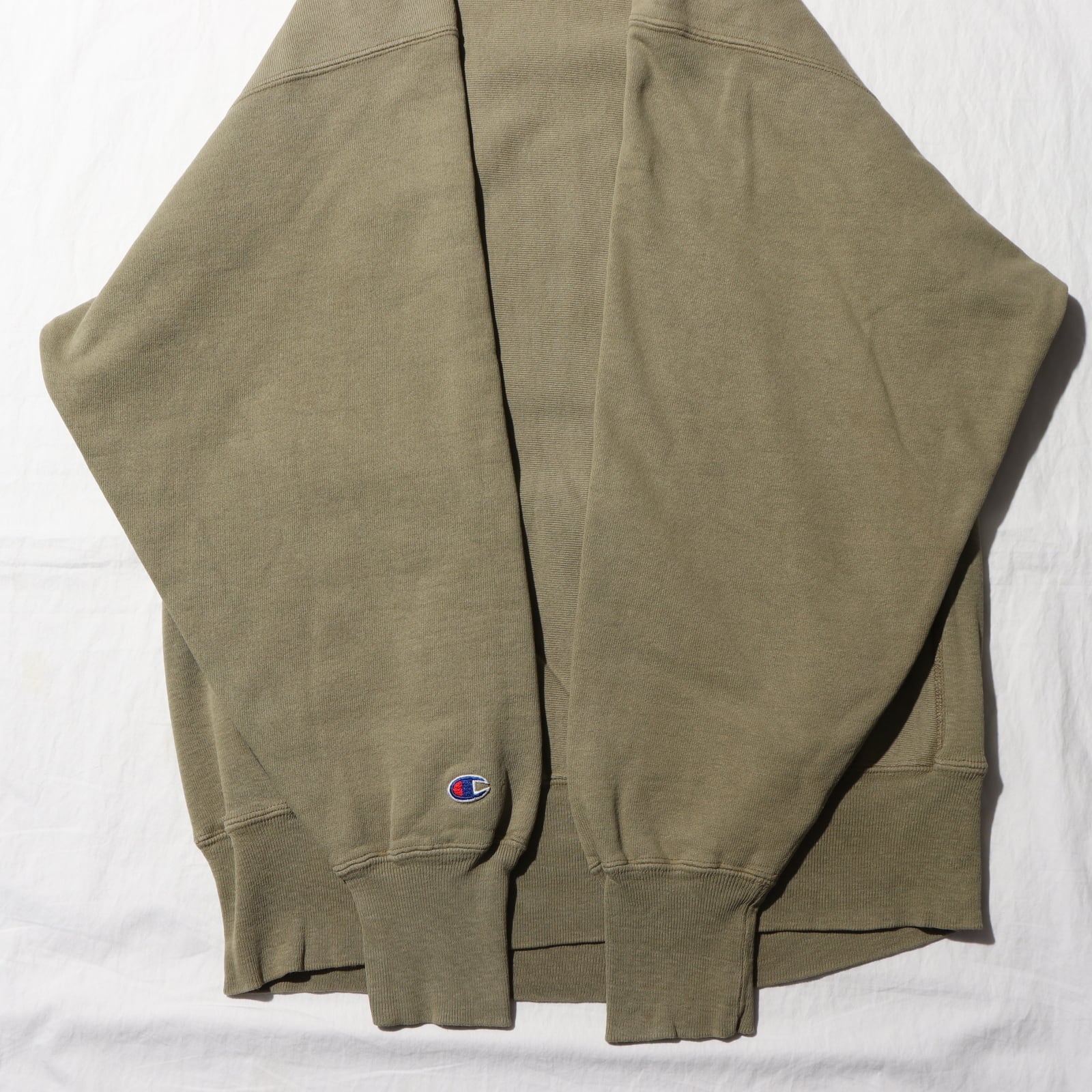 美品 L USA 90s オリーブ無地 Champion Reverse weave リバース