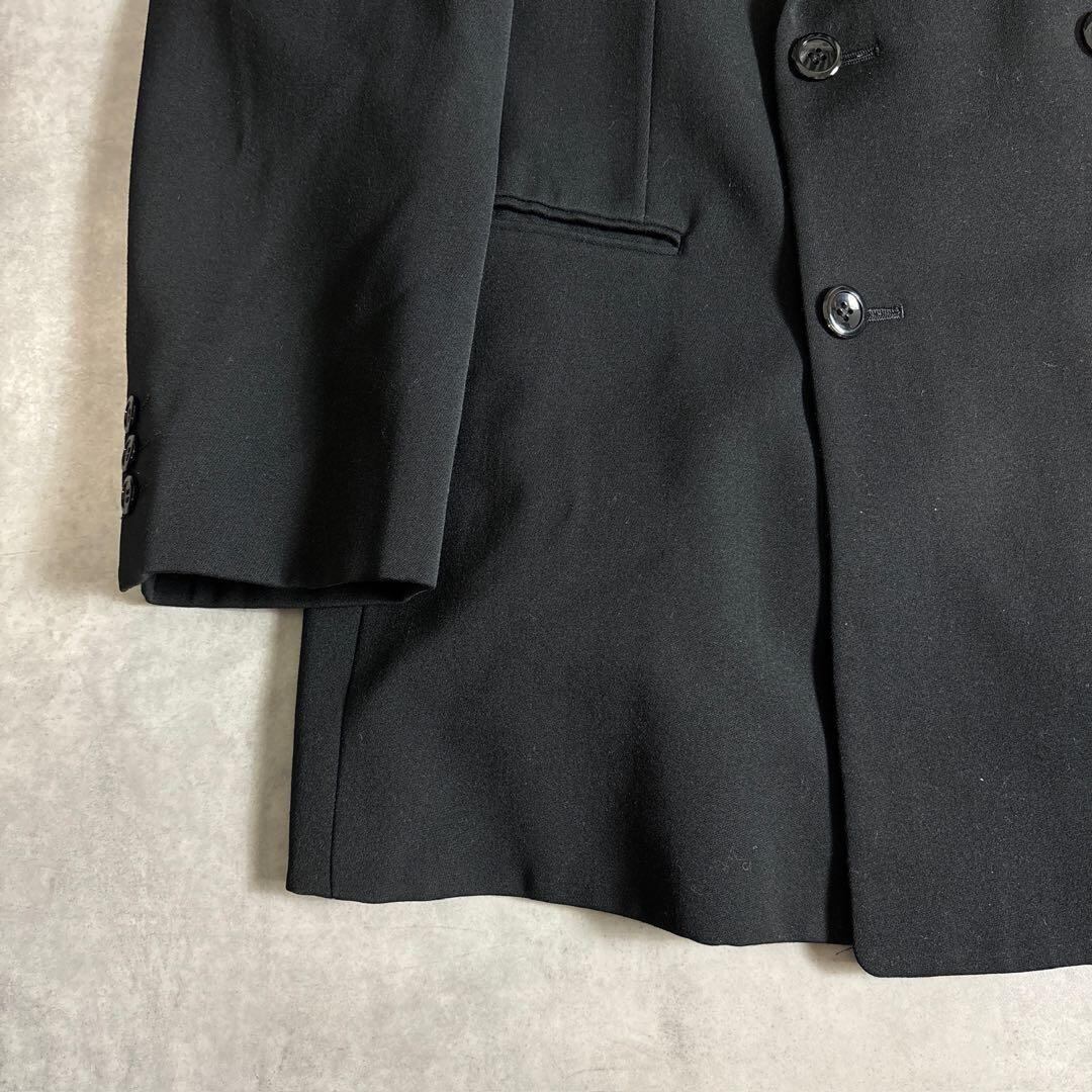 90s ヴィンテージ スーツ ダブル セットアップ ピンズvol.87 黒黄 L