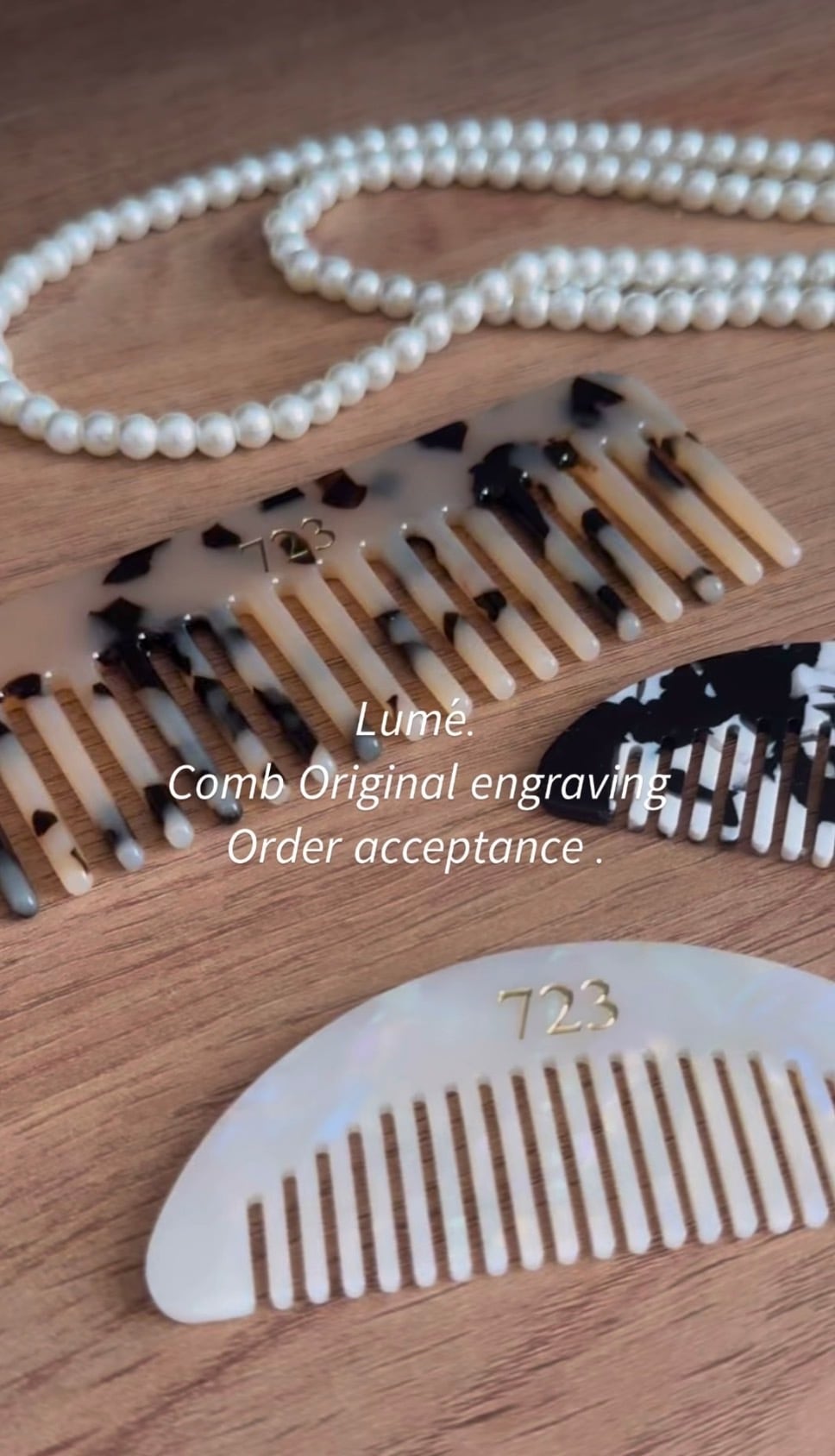 Marble name comb｜マーブルネームコーム | Lumé.