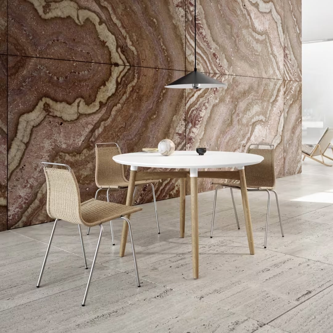 PK1 ナチュラルペーパーコード ステンレススチール脚［カールハンセン