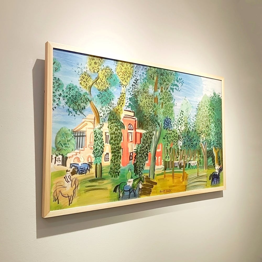 Sold Out】ラウル・デュフィ「ドーヴィル競馬場のパドック