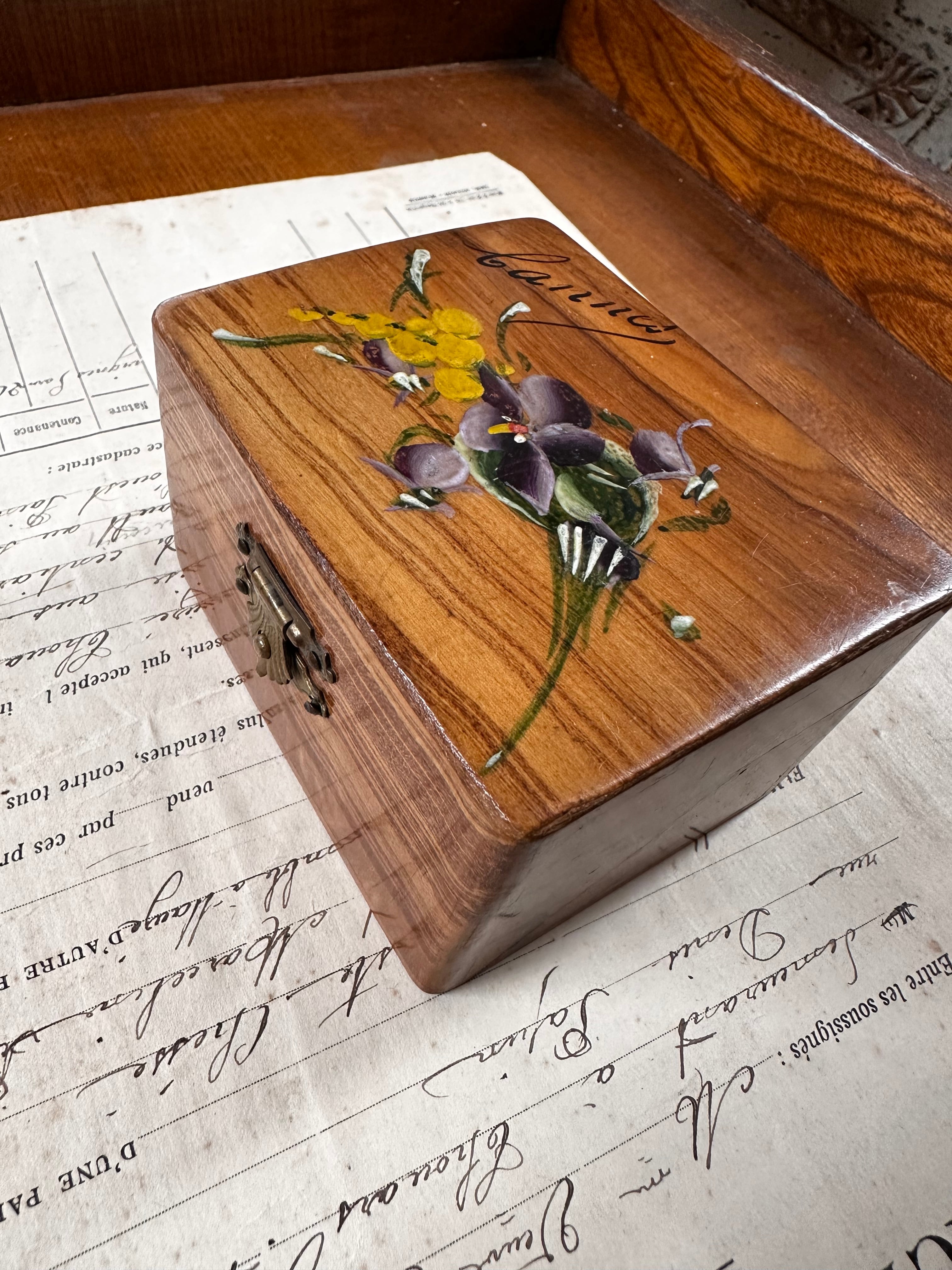 モシュリンヌ木箱 SSサイズ つやありCannes | Brocante de La Cocotte