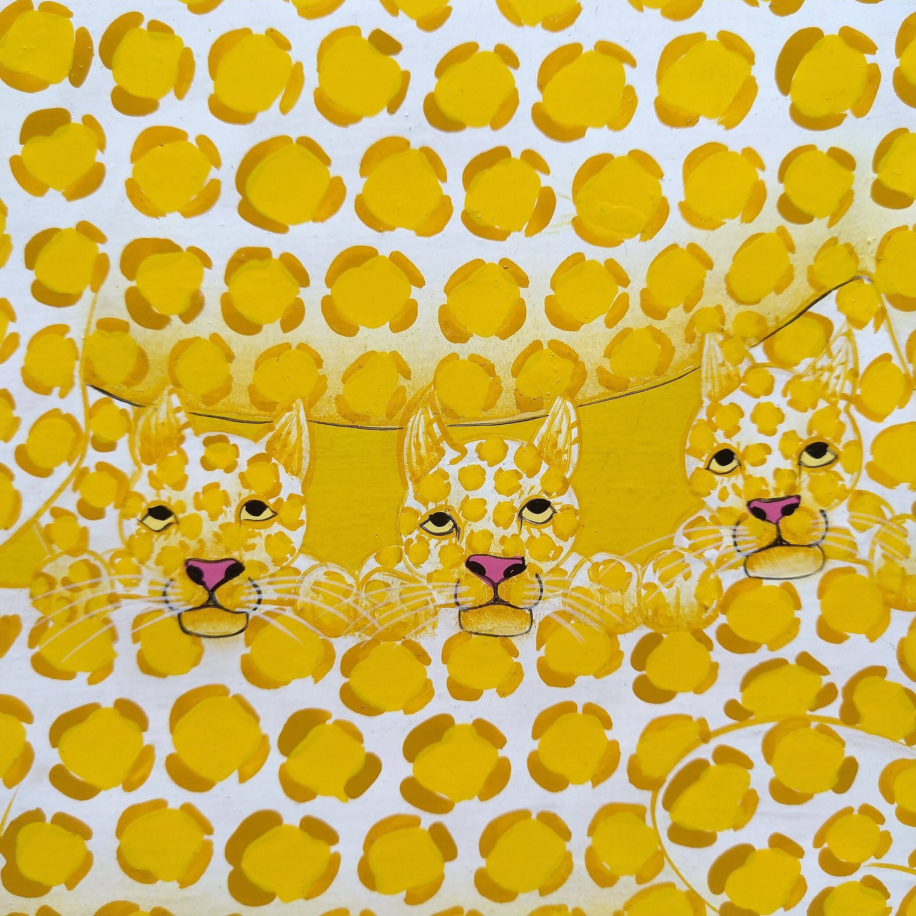 Yellow Leopard fam 』by Zuberi 30*40cm 【公式通販】