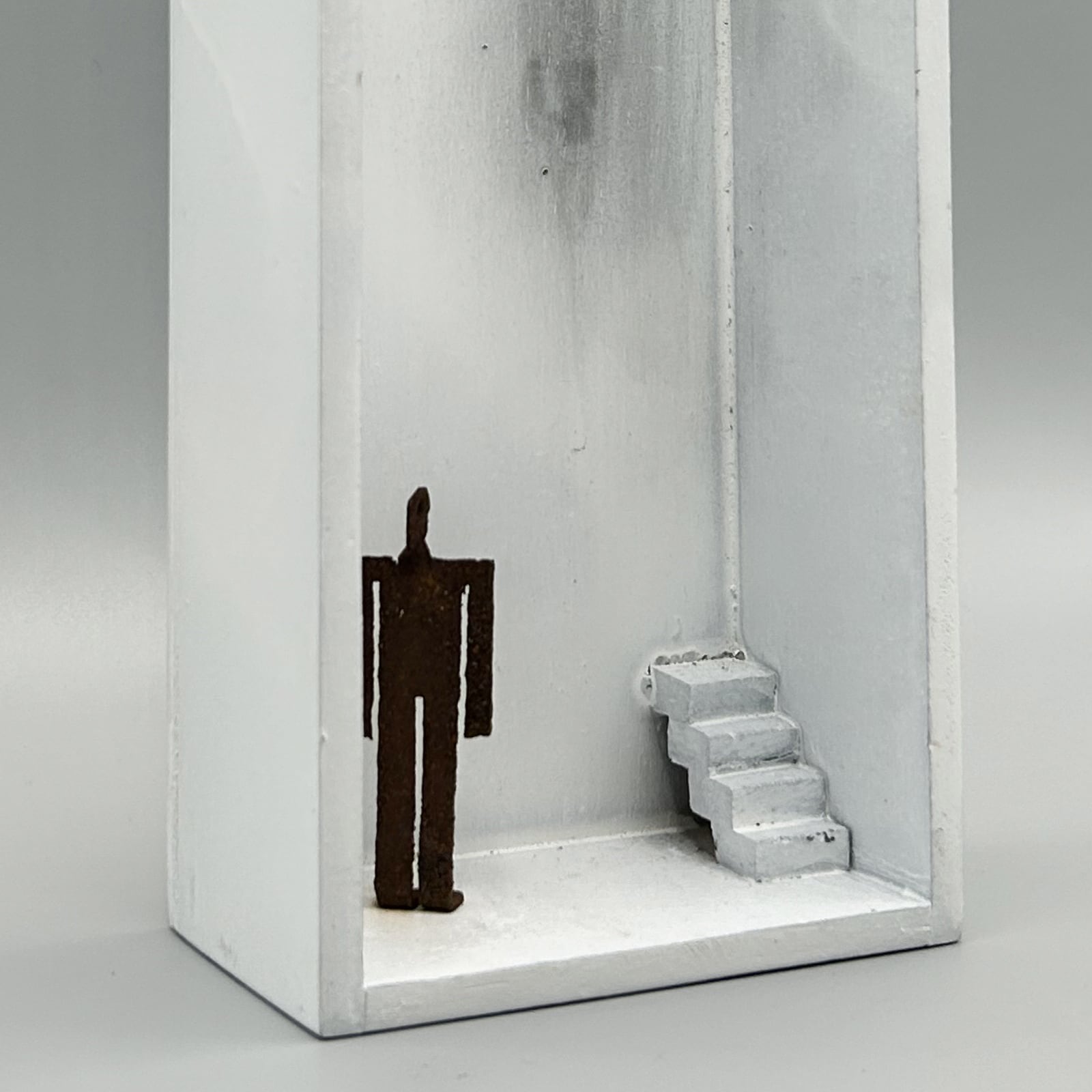 アート［ 錆びる人 Ⅳ- 何故 ］立体 オブジェ | haldessin［アル