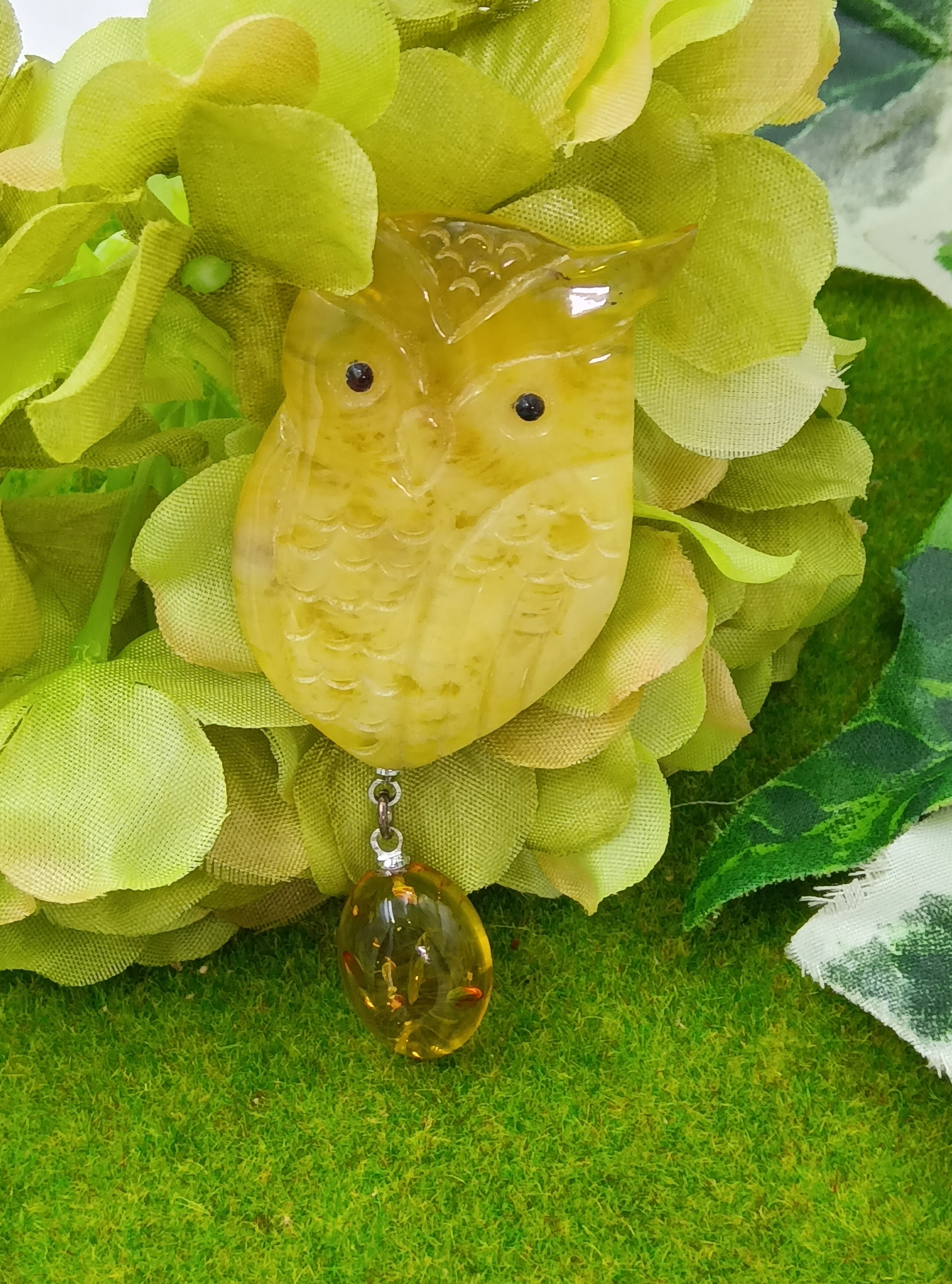 琥珀＋べっ甲バイオリンブローチ KW2B0951 | Redue by esprima