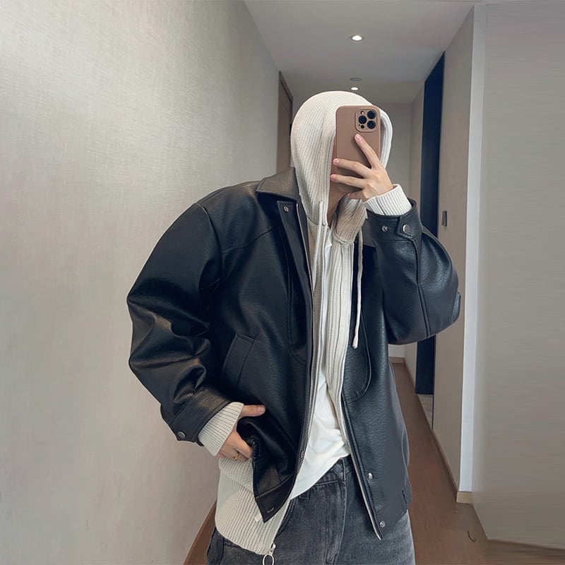 dannyandzeeパッチワークレザージャケット | mblueshop