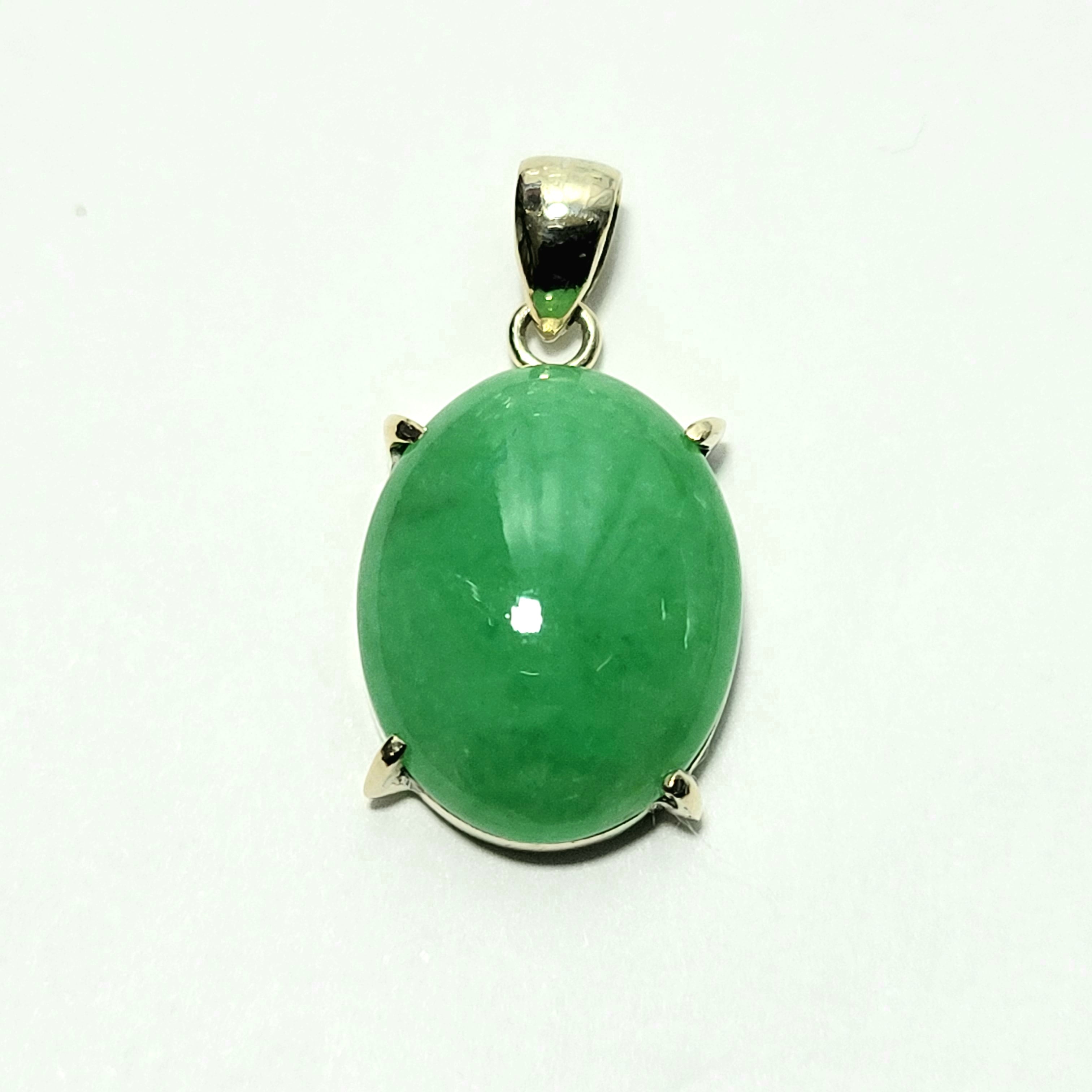 糸魚川翡翠:ペンダントトップ金具（14K)付き PT0131 | 糸魚川翡翠工芸