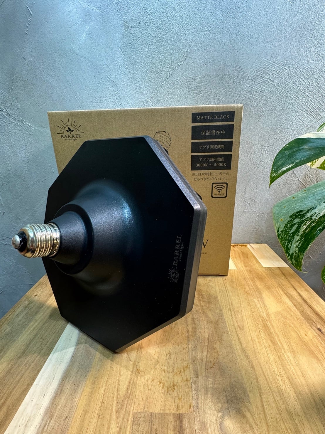 BARREL ロキ オクタゴン ブラック（ROKI-OCTAGON-50W） 育成ライト