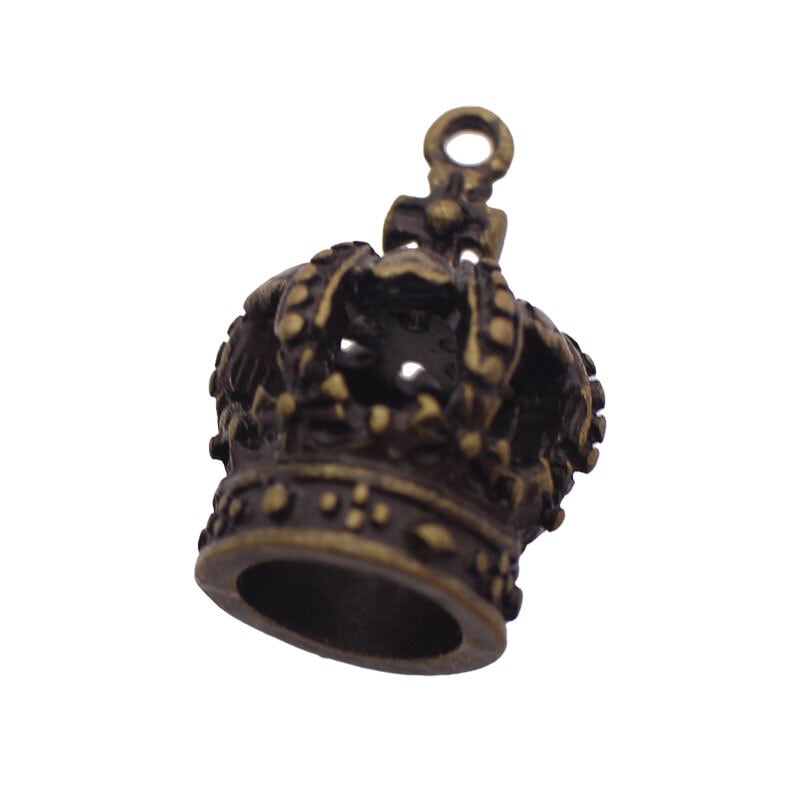 アクセサリー パーツ チャーム 王冠 立体 クラウン 10個 ハンドメイド