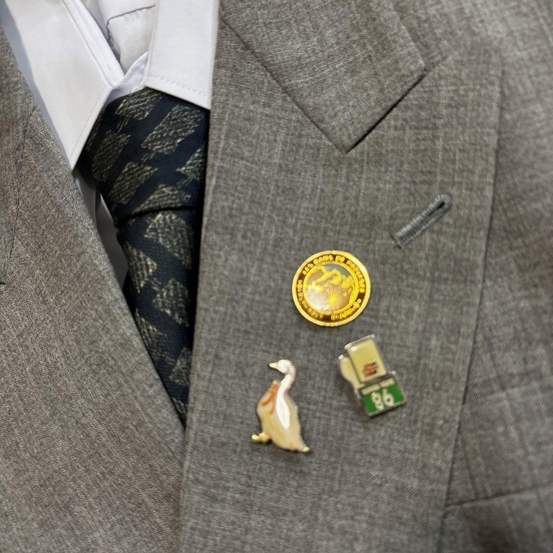 90s ヴィンテージ スーツ ダブル セットアップ ピンズvol.92 成人式