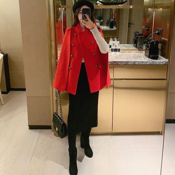 ダブルブレスト ケープコート 223008 | Cafe la Mode