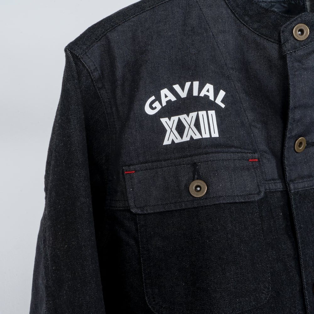 BICOLOR DENIM COVERALL (BLACK) / GAVIAL | CROSS ROAD BLUES