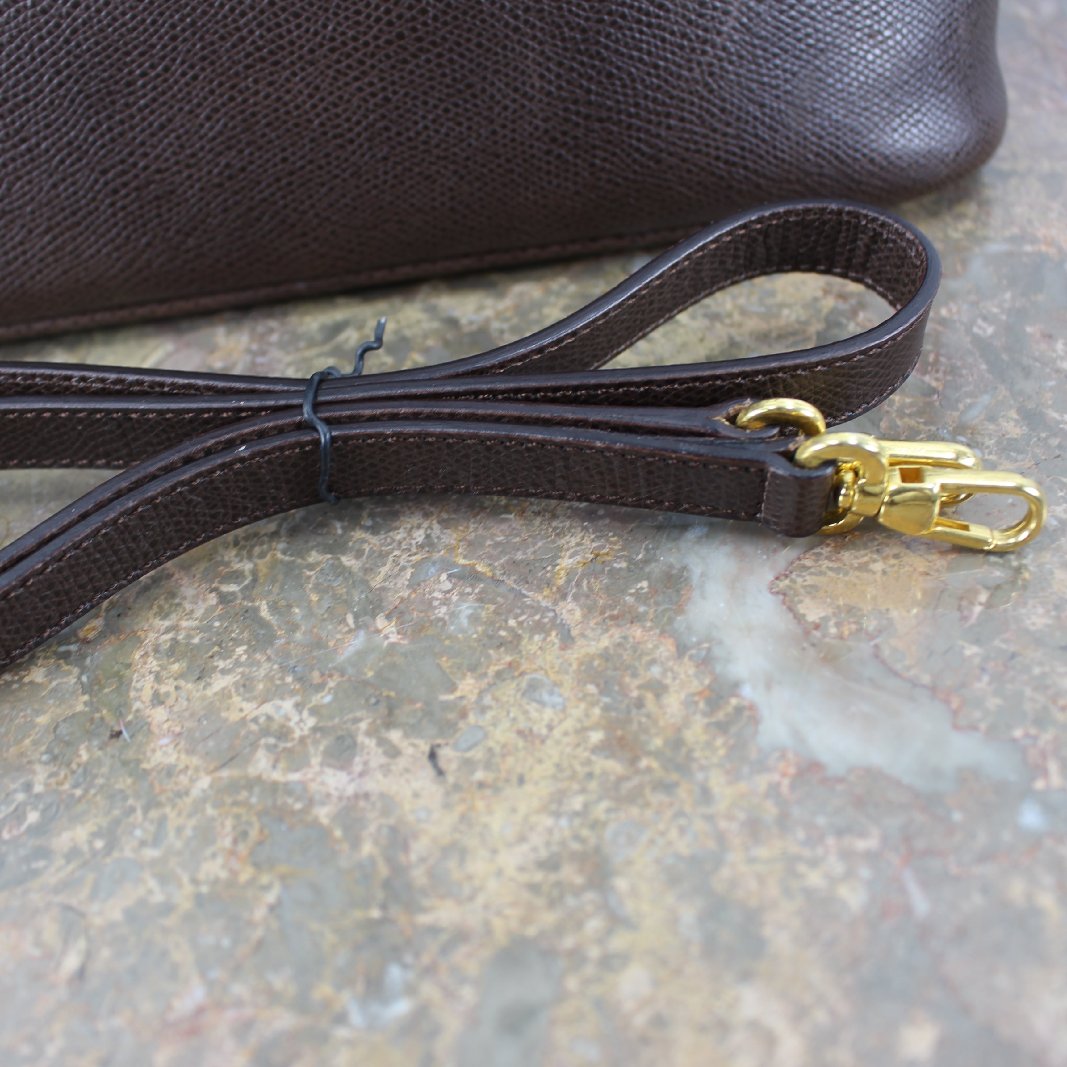 MORABITO DINA DOME TYPE LEATHER 2WAY SHOULDER BAG MADE IN ITALY