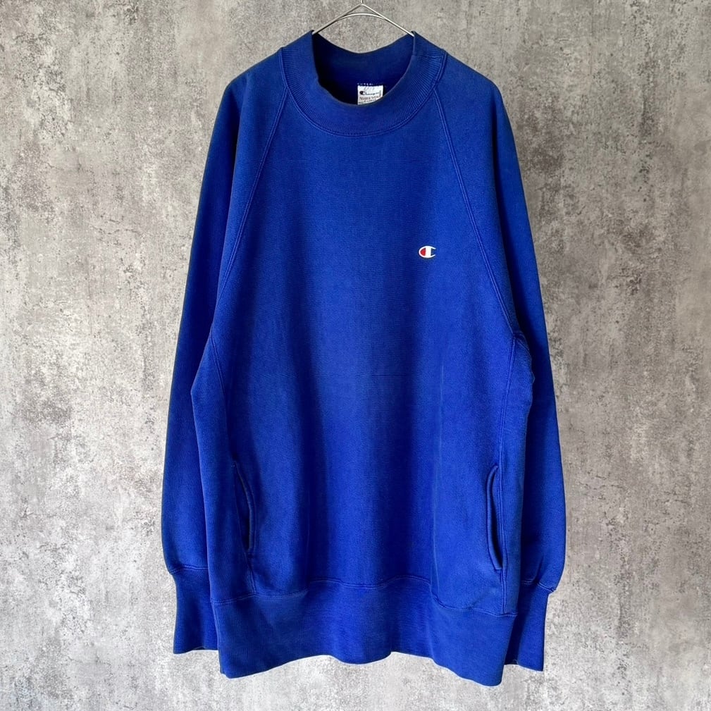 90s Champion reverse weave mock neck raglan sleeve sweat shirt