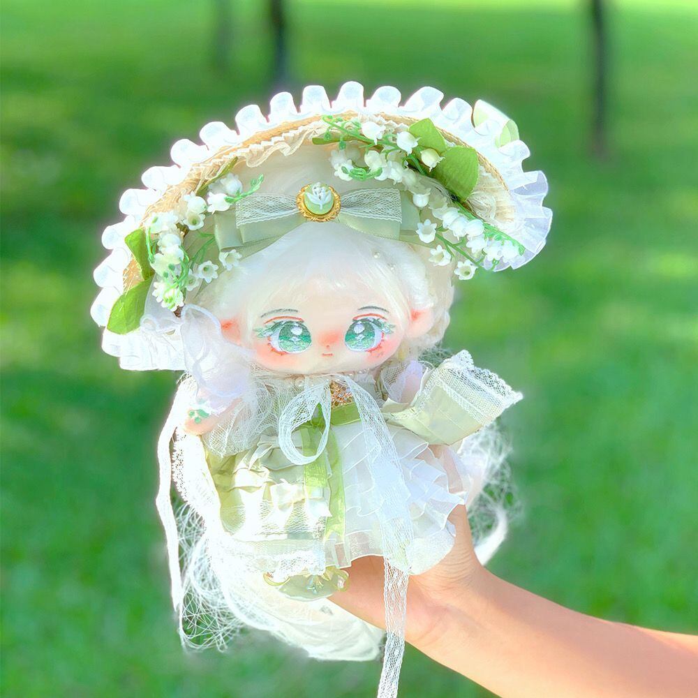 20cm 着せ替えぬいぐるみ 無属性 女の子 ロングヘアー 白茶 | Oursuki