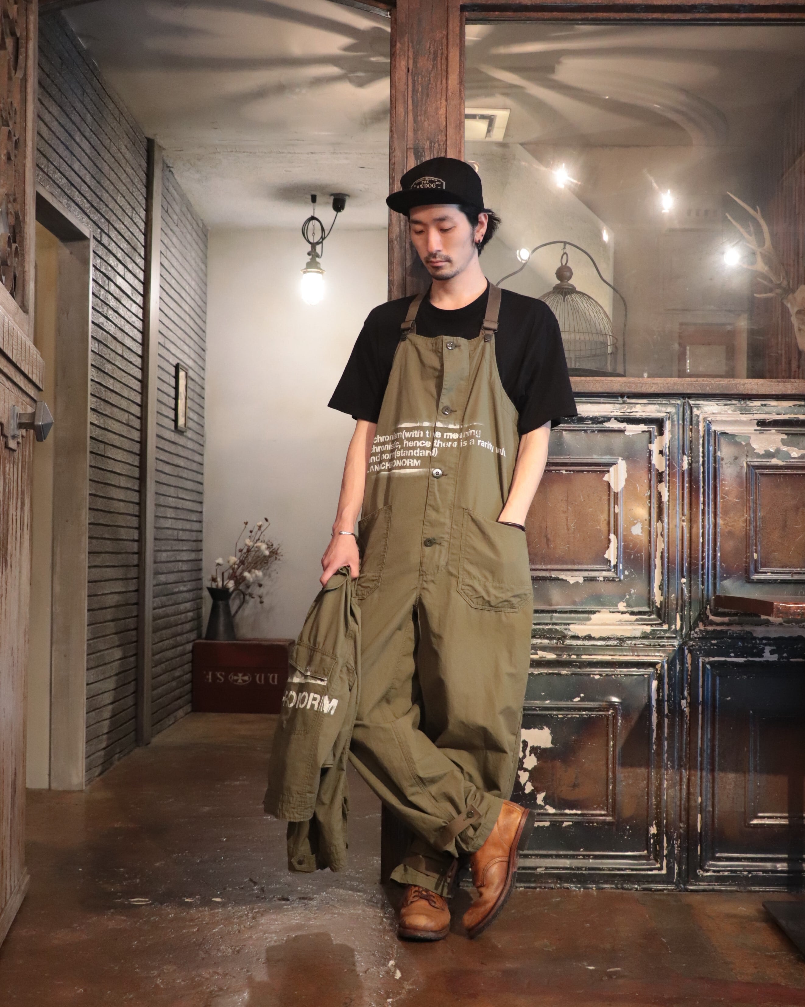 ANACHRONORM/アナクロノーム STENCIL CL OVER PANTS AN050-STCL | MAMBO