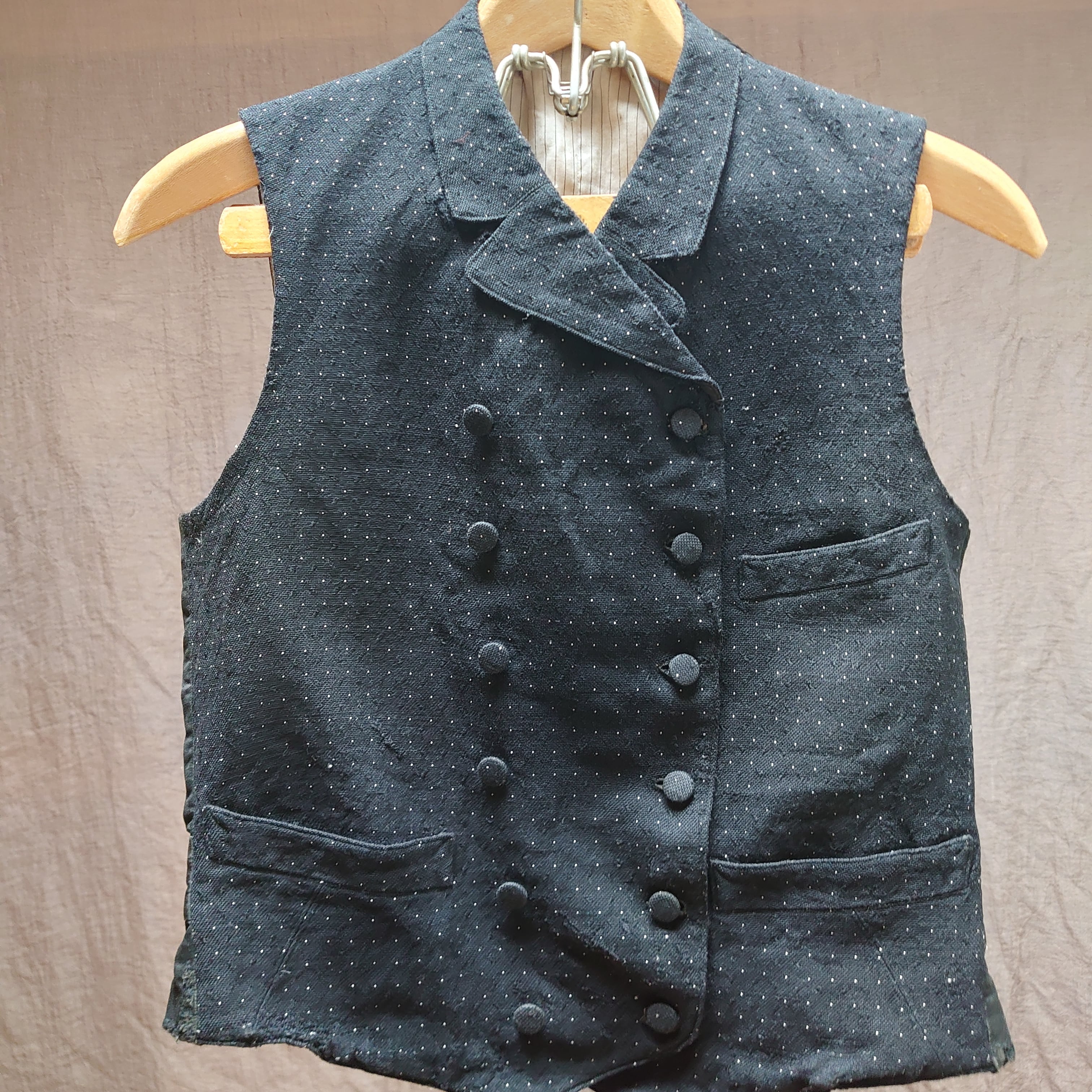1900's フランス アンティーク ベスト ジレ ウエストコート ダブル