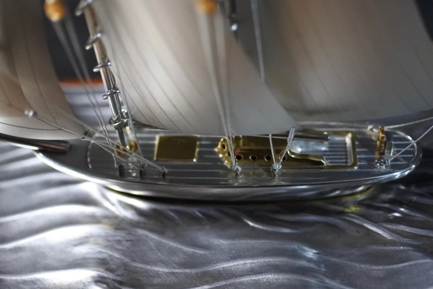 武比古 銀製 ヨット 2本マスト シルバー985 純銀 STERLING SILVER