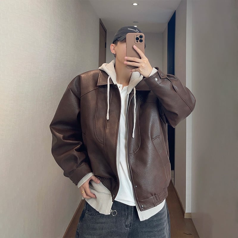 dannyandzeeパッチワークレザージャケット | mblueshop