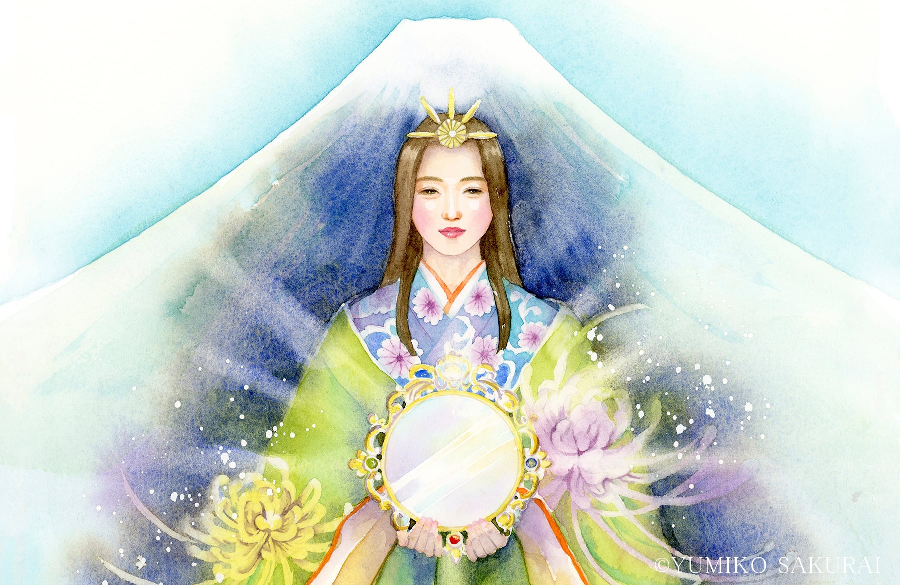 幸せの水彩画 ヒーリングアート