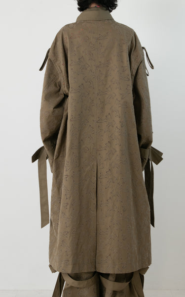 EMBROIDERY TRENCH COAT – BASE MARK