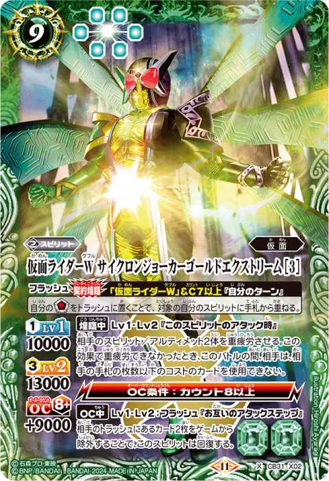 仮面ライダーW サイクロンジョーカーゴールドエクストリーム ［3