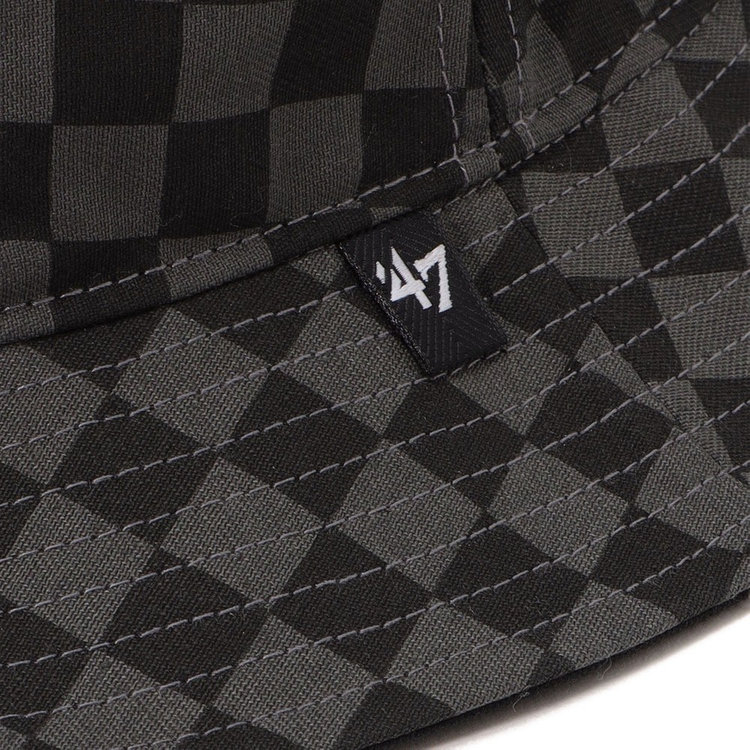 47/バケットハット/チェックアップスクリプト/YOKOHAMA/チャコール