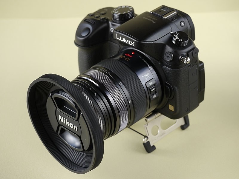 ステップアップリングとラバーフード』 パナソニック LUMIX G X VARIO