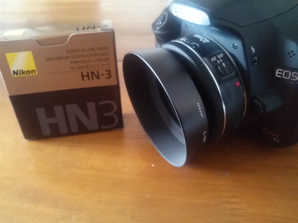 初めての単焦点レンズ レンズフードも購入』 CANON EF40mm F2.8 STM の