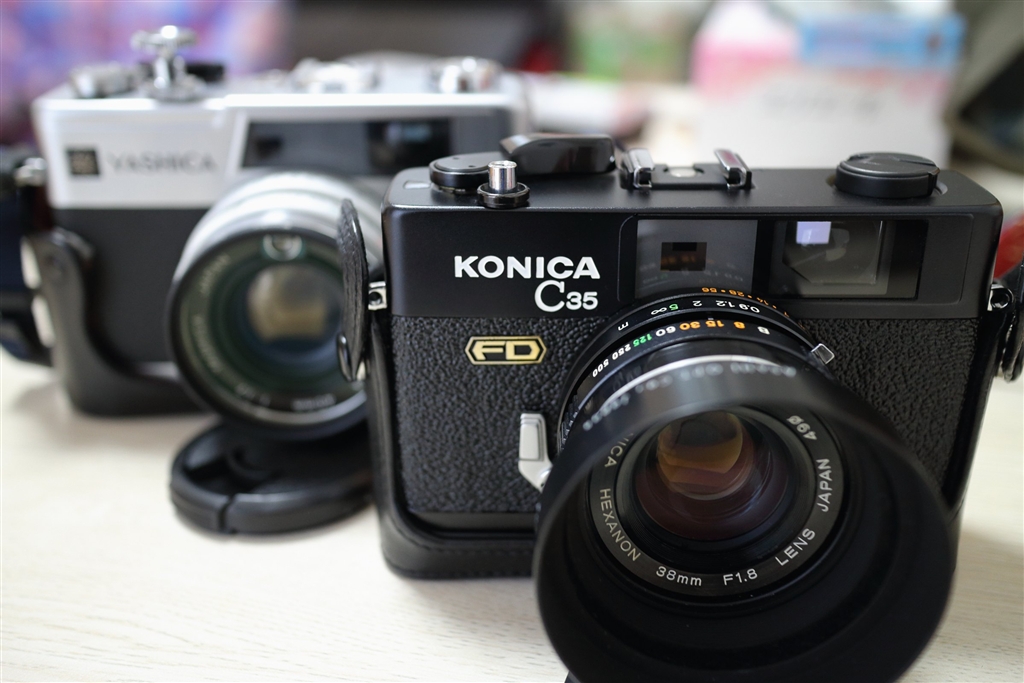 KONICA C35 FD☆ブラック☆動作未確認 Konica C35 FD ブラック コニカ