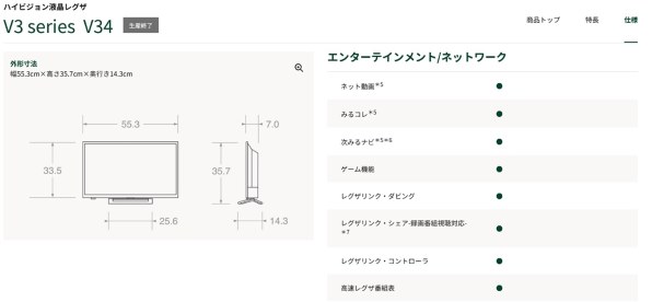 東芝 REGZA 40V34 [40インチ] 価格比較 - 価格.com