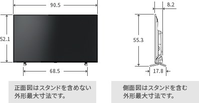 質問】40v34のネジ穴・壁掛けについて』 東芝 REGZA 40V34 [40インチ