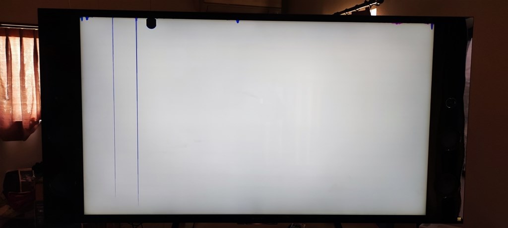 画面に影？線？暗い部分がいきなりでました。』 SONY BRAVIA KJ