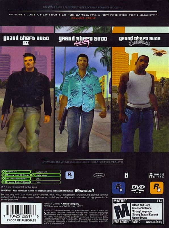 Grand Theft Auto: The Trilogy | GTA: The Trilogy para Xbox (2005)