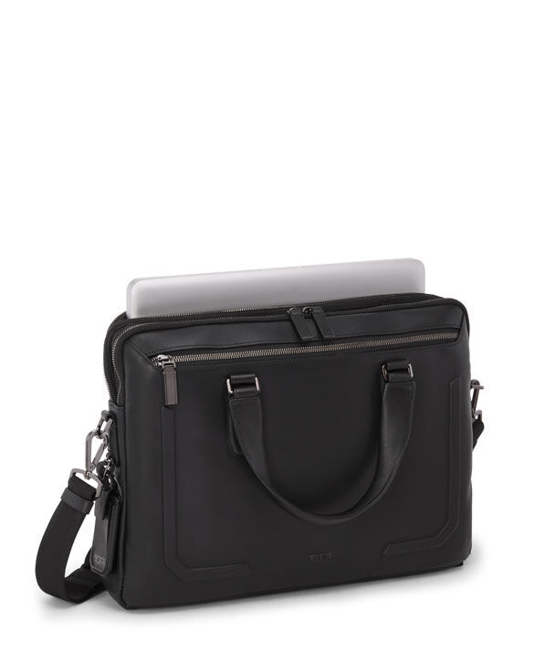 Harrison Sycamore Slim Brief Black | TUMI Belgium