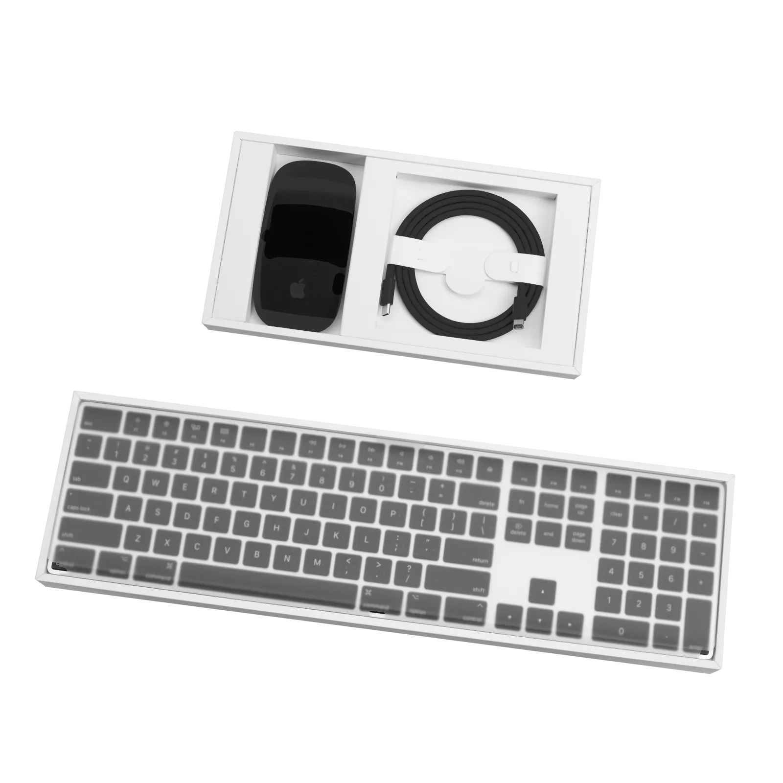 Apple Magic Keyboard w/ Numeric Keypad, Silver/Black - Mac Pro 2019