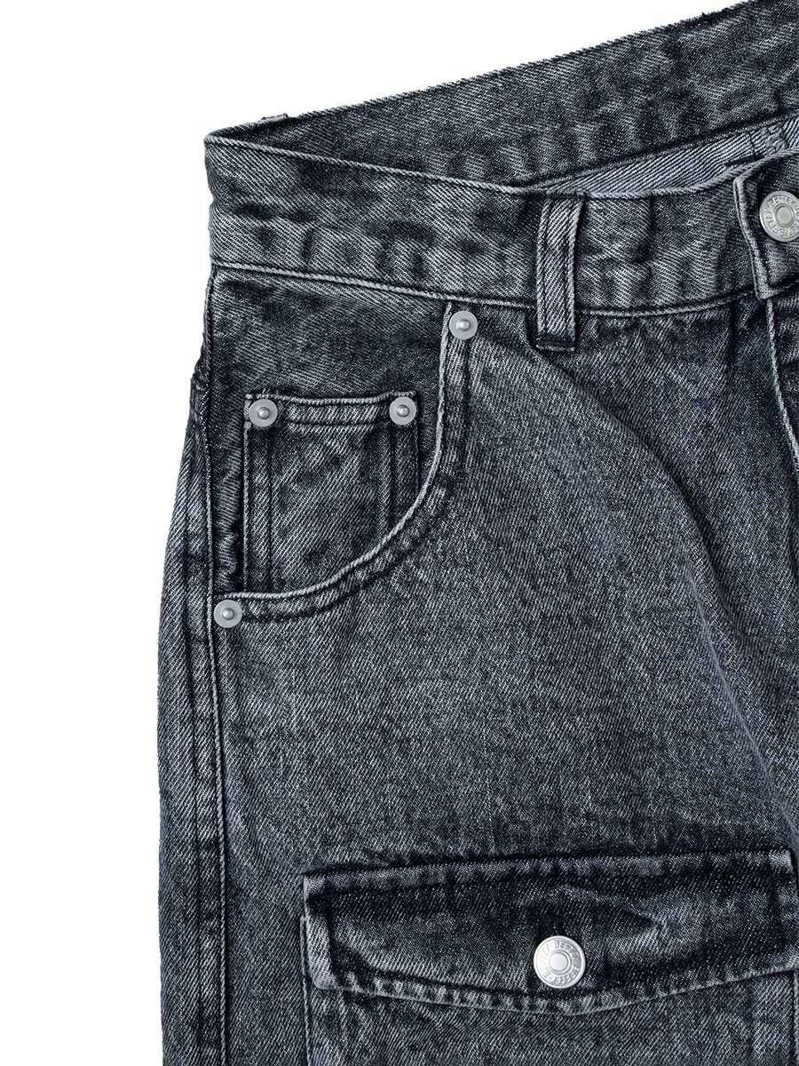 BEFTEY / 全治3週間大怪我デニムパンツ（ブラック）