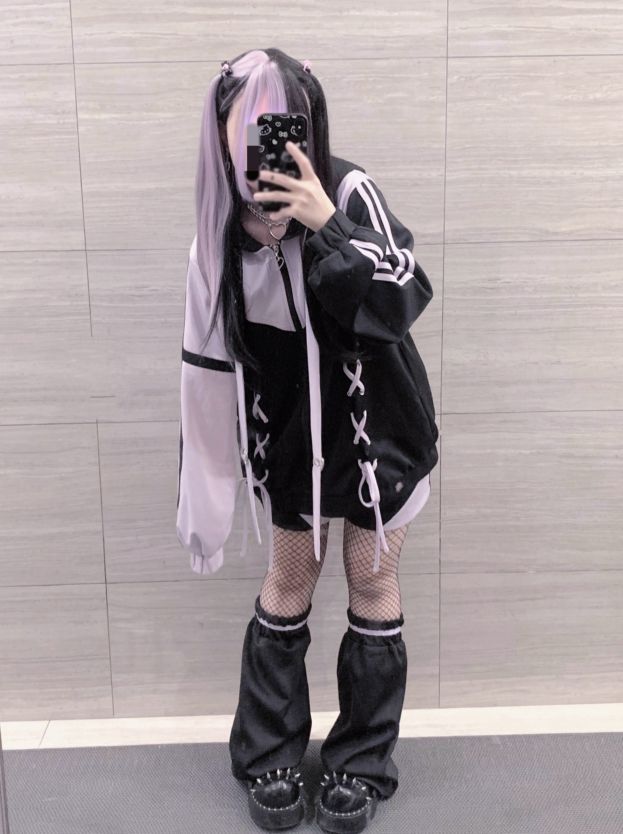 👼天使界隈👼】アクアシステムフードジャケット＋レッグウォーマー