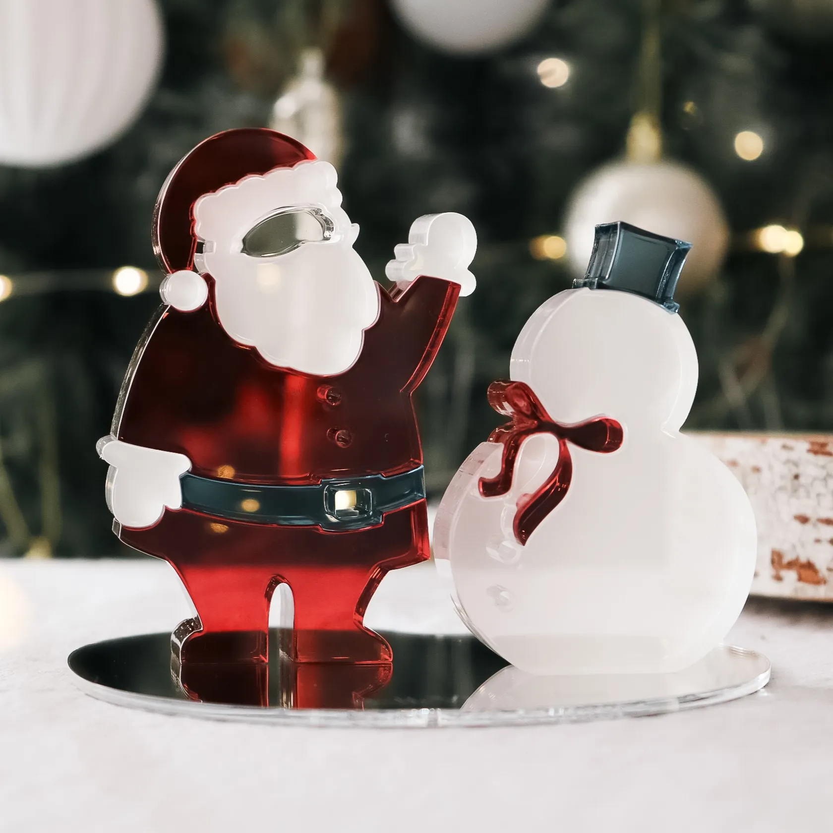 Lumiere Cubes Wish upon a Snowman and Santa（サンタと雪だるまに