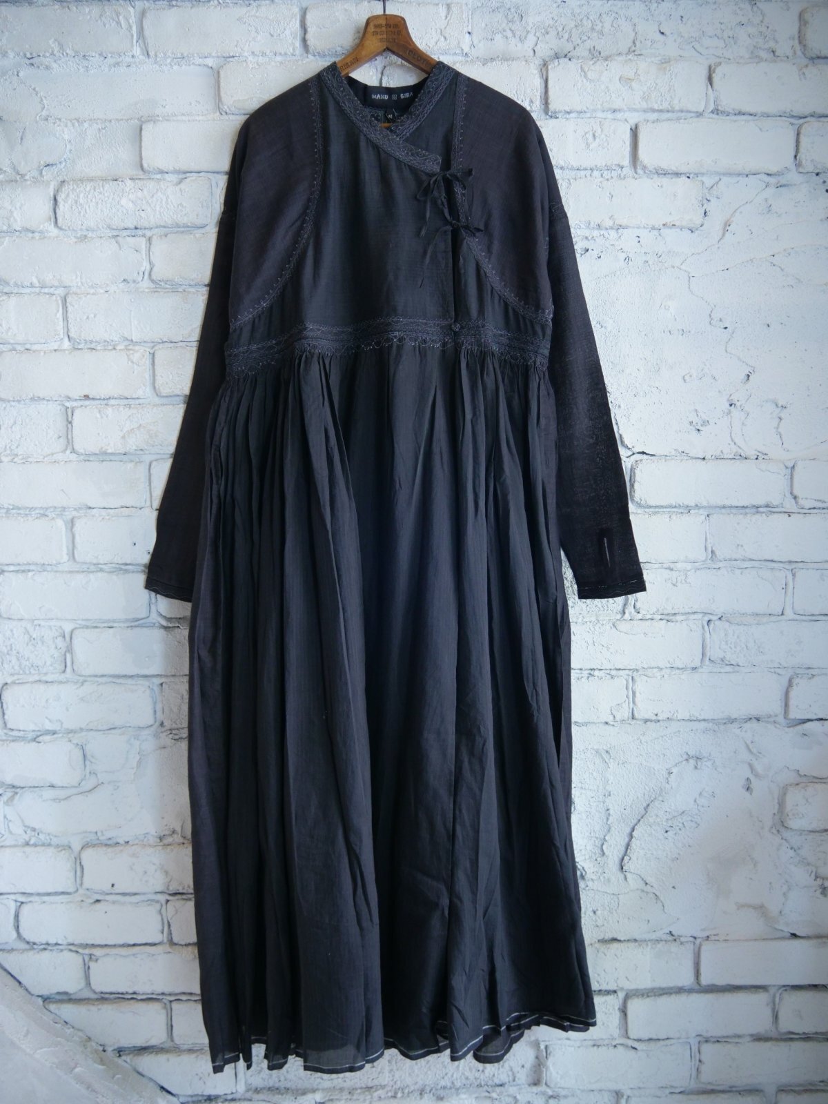 maku textiles GIRA cotton and 50% silk Handwoven Dress マク