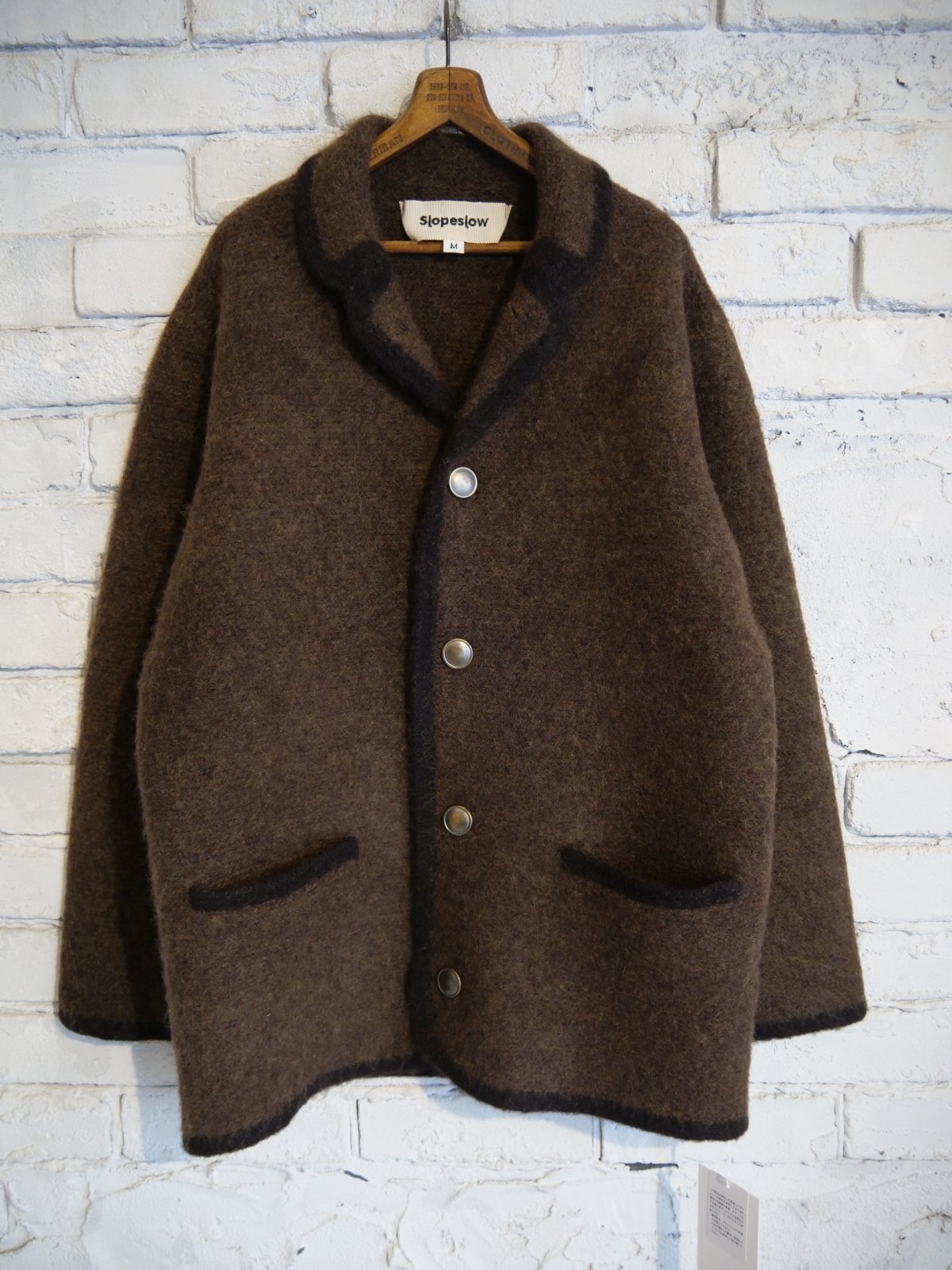 Slopeslow Boiled Cashmere Shetland Wool HOFER Jacket スロープ
