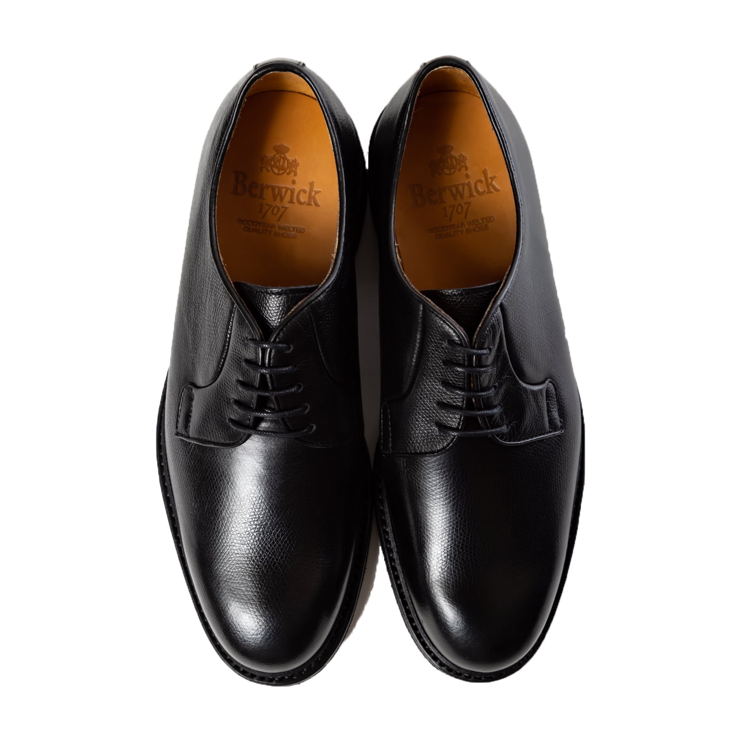 Berwick1707 | プレーントゥ シボ革 |3680RUMLBK – バーウィック