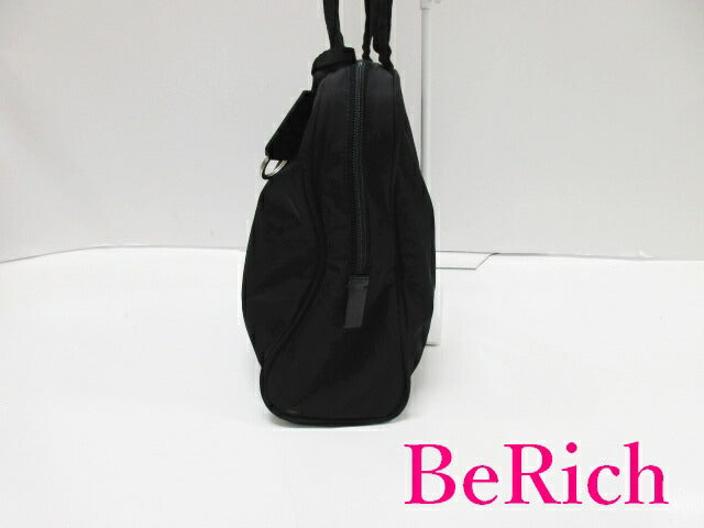 プラダ PRADA トートバッグ ブラック 黒 ナイロン キャンバス ロゴ