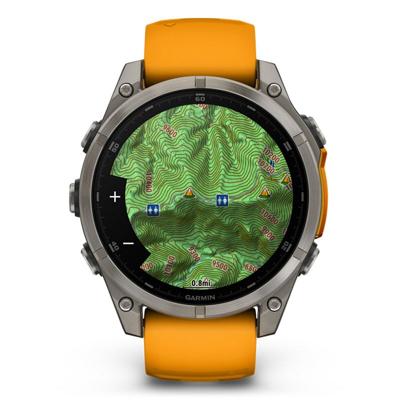 GARMIN fenix 8 Sapphire AMOLED 47mm Ti / Orange ガーミン