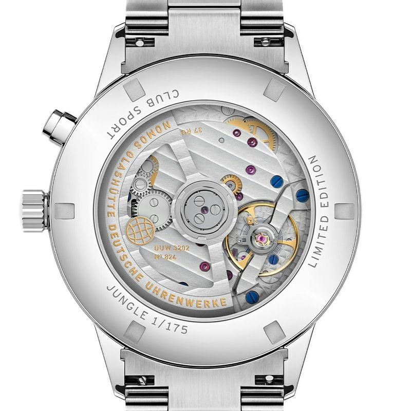 NOMOS GLASHUETTE Club Sport neomatik Worldtimer Jungle ノモス