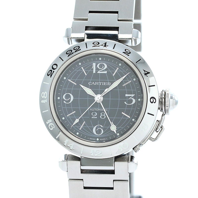 中古】CARTIER PASHA C DE CARTIER MERIDIAN 35MM カルティエ パシャC