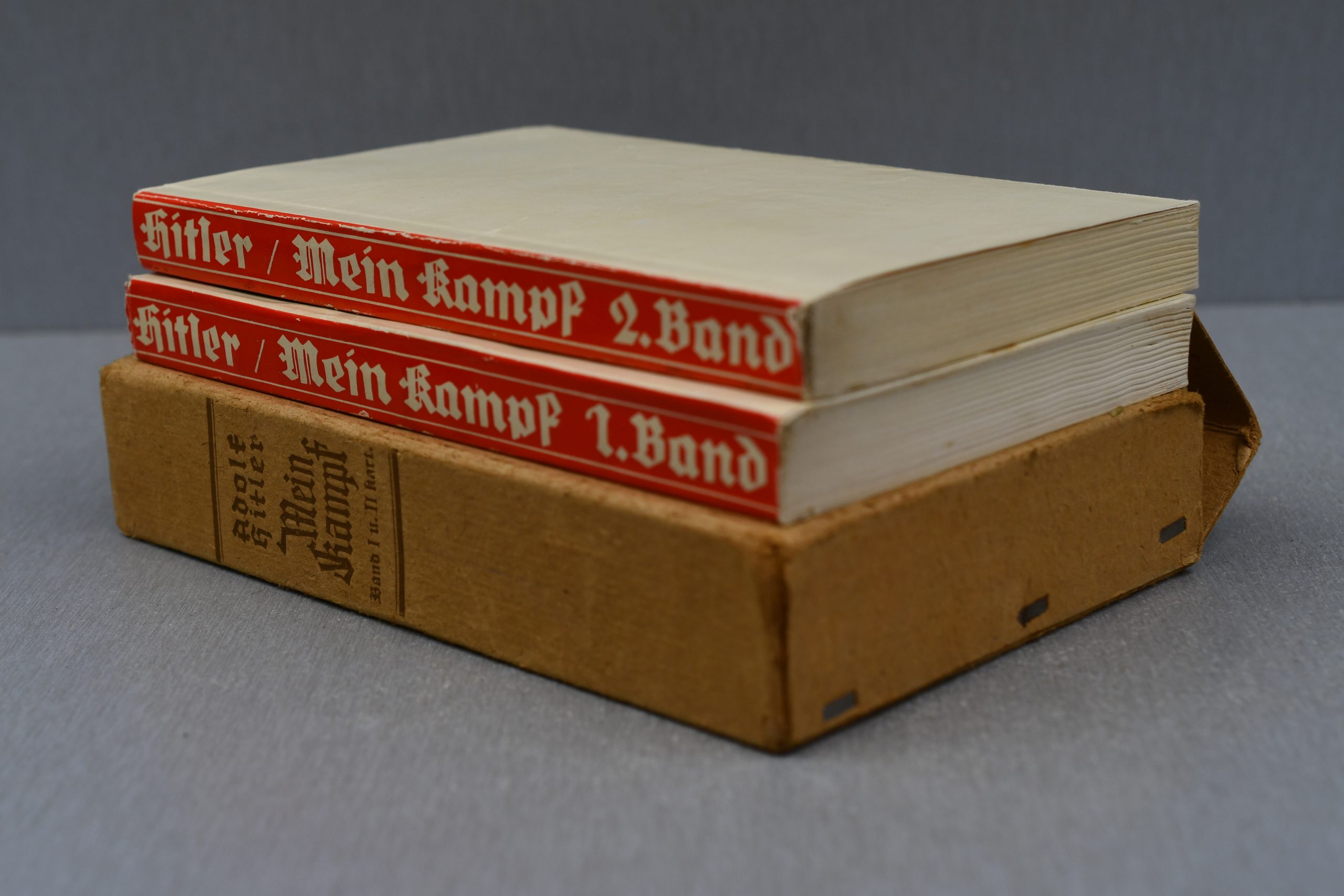 RARE Adolf Hitler's Mein Kampf 2 Volumes in Cardboard Slipcase